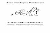 21st Sunday in Pentecost - celebrationlutheranchurch.org