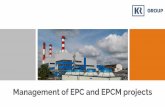 Management of EPC and EPCM projects