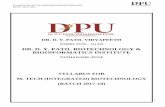 DR. D. Y. PATIL BIOTECHNOLOGY & BIOINFORMATICS INSTITUTE