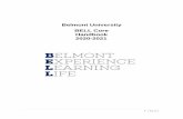Belmont University BELL Core Handbook 2020-2021