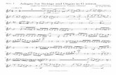 Adagio for Strings and Organ in G minor - Score and Parts