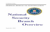 National Security Branch Overview - hsdl.org