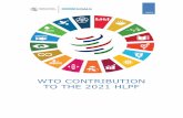 WTO CONTRIBUTION TO THE 2021 HLPF - United Nations