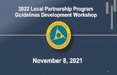 2022 Local Partnership Program Guidelines Development ...
