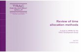 Review of Time Allocation Methods - TRAC