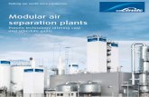 Modular air separation plants