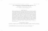 The Influence of Relationship Quality on Loyalty in ...