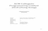 ACM Collegiate Programming Contest 2017 (Hong Kong)