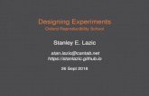 Designing Experiments - Oxford Reproducibility School