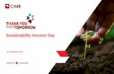 CIMB Sustainability Investor Day