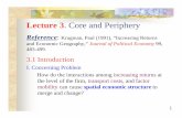 Lecture 3. Core and Periphery
