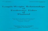 Length-Weight Relationships of Freshwater Fishes of Thailand
