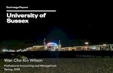 Exchange Report University of Sussex