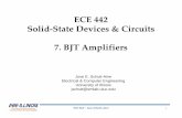 ECE 442 Solid State Devices Circuits 7. BJT Amplifiers
