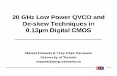 20 GHz Low Power QVCO and De-skew Techniques in 0.13µm ...