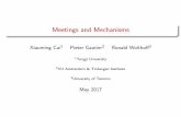 Meetings and Mechanisms - CIRANO