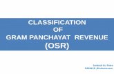 CLASSIFICATION OF GRAM PANCHAYAT REVENUE (OSR)