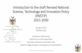 Introduction to the draft Revised National Science ...