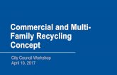 Commercial and Multi- Family Recycling Concept
