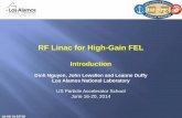 RF Linac for High-Gain FEL - uspas.fnal.gov