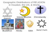 Geographic Distributions of RELIGION in Houston, the US ...