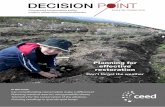 Planning for effective restoration - Decision Point
