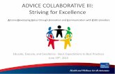 ADVICE COLLABORATIVE III: Striving for Excellence