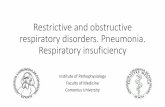 Restrictive and obstructive respiratory disorders ...