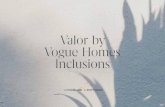 Valor by Vogue Homes Inclusions