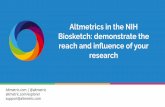 research reach and inﬂuence of your Biosketch: demonstrate ...