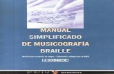Manual simplificado de musicografía braille
