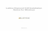 Lattice Diamond 3.7 Installation Notice for Windows