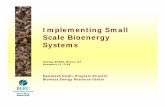 Implementing Small Scale Bioenergy Systems