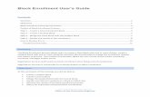 Block Enrollment User’s Guide