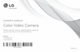 OWNER'S MANUAL Color Video Camera