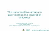 The uncompetitive groups in labor market and integration ...