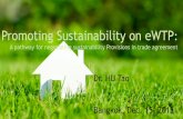 Promoting Sustainability on eWTP - ESCAP