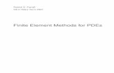 Finite Element Methods for PDEs
