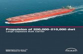 Propulsion of 200,000-210,000 dwt Large Capesize Bulk Carrier