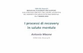 I processi di recovery in salute mentale