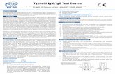 Typhoid IgM/IgG Test Device