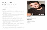 CV David Esteves June 2020 - artistglobalmanagement.com