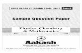 Physics (Code-A) Sample Question Paper for Class XII