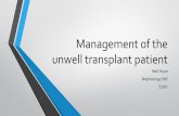 Management of the unwell transplant patient