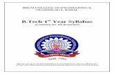 B.Tech-1st Year Syllabus - brcmcet.edu.in