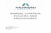 ANIMAL CONTROL POLICIES AND PROCEDURES