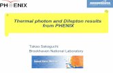 Thermal photon and Dilepton results from PHENIX