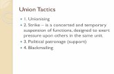 Union Tactics