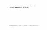 Formulations for Analysis of Probe-Fed Printed Antennas in ...