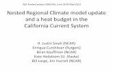 Nested Regional Climate model update and a heat budget in ...